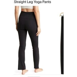 NWT Yogalicious Lux Women's Size 2X Plus High Rise Straight Leg Leggings Black